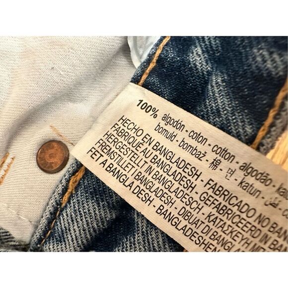 ZARA High Rise Slim Straight Acid Wash Jeans Size 2 - Picture 4 of 5